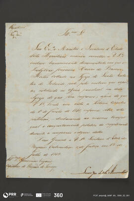 Carta para o bispo de Lamego, para retirar a suspensão ao reitor da Igreja de Santa Eulália de Pe...