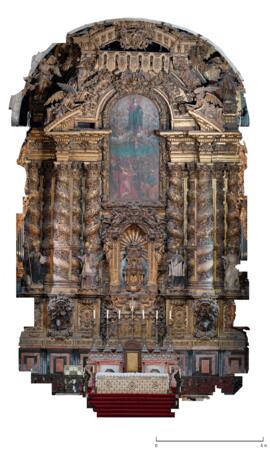 Ortofotografia da capela-mor da Sé do Porto, gerada por “drone”