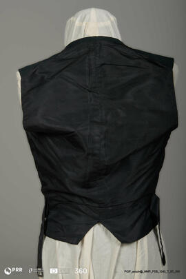 Colete preto de homem