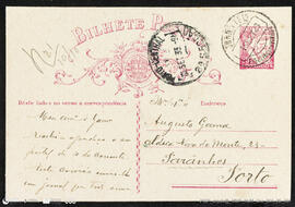 Bilhete Postal de José Malhoa para Augusto Gama