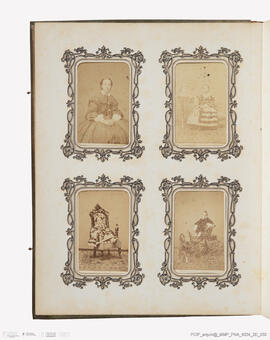 Álbum com retratos de membros das famílias reais europeias