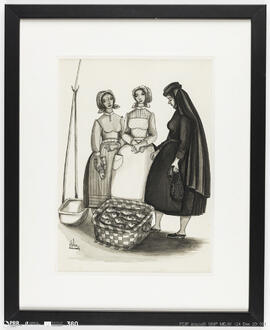 Mulheres na venda do peixe