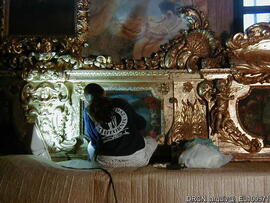 Sacristia gótica - restauro de talha e pintura