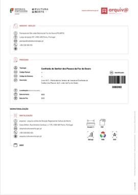 Livro Nº 2 – Matricula dos Irmãos da Venerável Confraria do Senhor dos Passos de São João da Foz ...