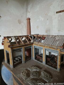 Maquete de fábrica de açúcar