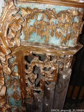 Órgão - pormenor - restauro MDF