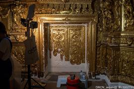 Nave, Alçado Sul, Retábulo Calvário, Relevo, Recolocação