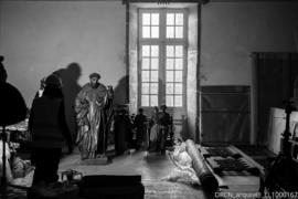Coro baixo, Esculturas capela-mor e cruzeiro