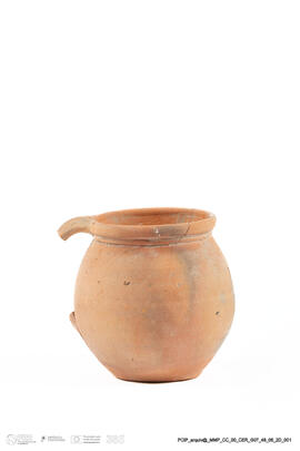 Vasilha de barro com asa