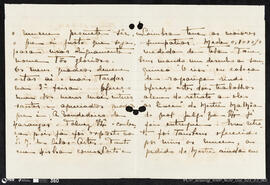 Carta de Maria de Lurdes de Melo e Castro