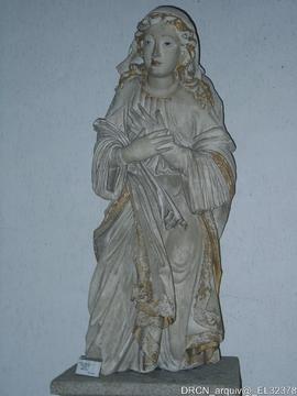 Escultura calcário policromado - coro baixo