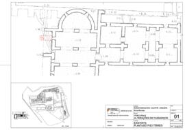 Ruínas romanas - percursos: alterações em passadiços - plantas (2018)