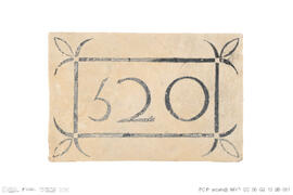 Placa com número 520