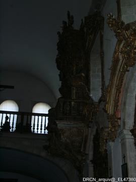 Reboco capela-mor -pormenor
