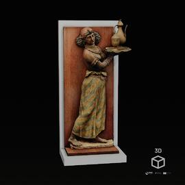 Paixão de Cristo: Escrava, bandeja, gomil e cálice coberto (do conjunto Jesus em casa de Herodes)