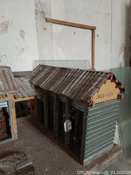 Maquete de fábrica de açúcar