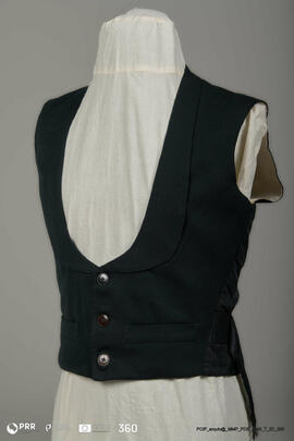 Colete preto de homem