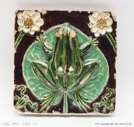 Azulejo Rã e Nenúfar