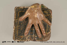 Fragmento de imagem de um santo