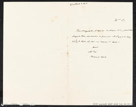 Carta  manuscrita pela Duquesa de Loulé dirigida a José Malhoa