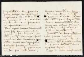 Carta de Maria de Lurdes de Melo e Castro