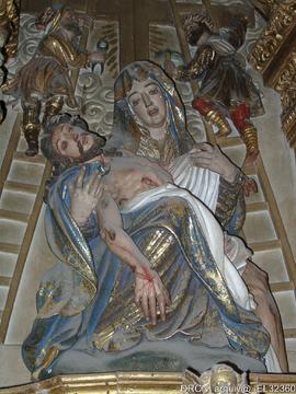 Escultura Pietá-Retábulo coro baixo-Epístola