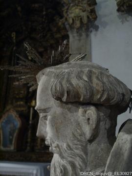 Escultura São Bento - Nave da igreja / Apeamento