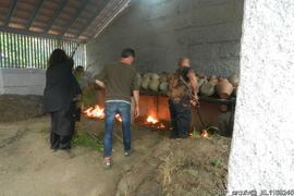 Fotografia do processo de produção