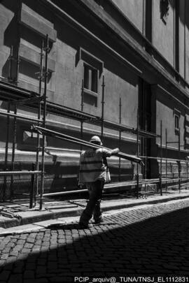 Vista geral das obras