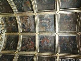 Teto de caixotões – Pintura