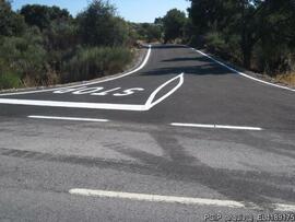Vista do traçado após intervenção