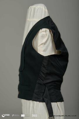 Colete preto de homem