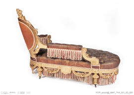 Chaise-longue/ conj. de 3 móveis de assento