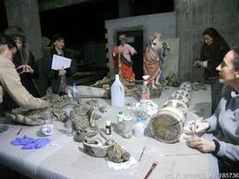 Restauro de imagens da capela (visita ao atelier de restauro)