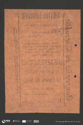 Los Zangolotinos; La Mujer del Molinero; La Legenda del Monge