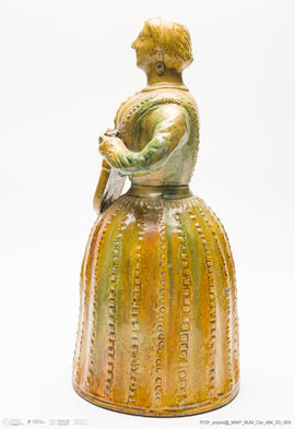 Garrafa: Mulher Tocando Guitarra