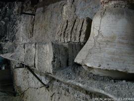 Pormenor de um conjunto de aduelas usadas na produção dos moldes dos sinos