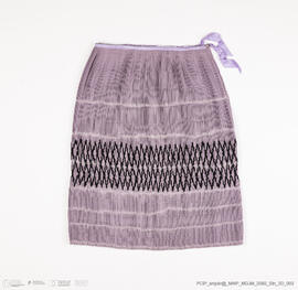 Saia plissada com arquinhos