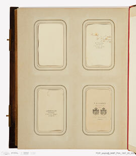 Álbum com fotografias do Baile de Máscaras de Carnaval de Fevereiro de 1865 no Paço Real da Ajuda