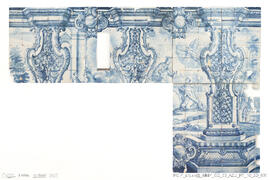 Painel de azulejo incompleto