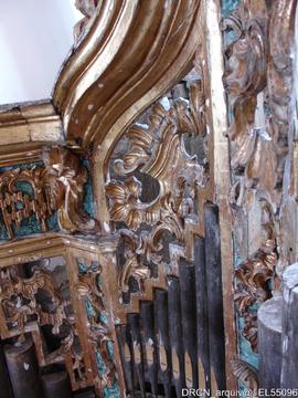 Órgão - pormenor - restauro MDF