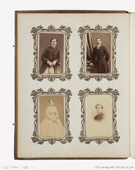 Álbum com retratos de membros das famílias reais europeias