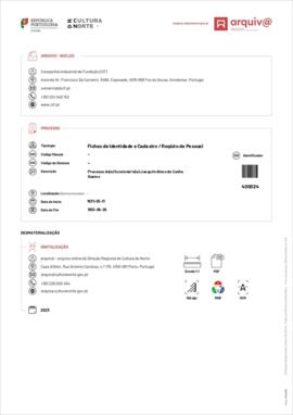 Processo do(a) funcionário(a) Joaquim Alves da Cunha Soares