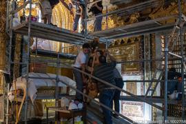 Nave, Alçado Sul, Retábulo Calvário, Relevo, Recolocação