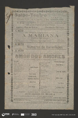 A Mariana; Numeros de Variedades; Amor dos Amores