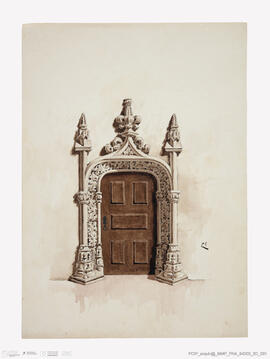 Porta do pavimento térreo do Corpo Manuelino do Paço de Sintra