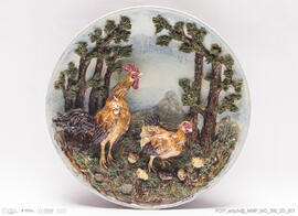 Prato Galo e galinha