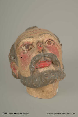 Cabeça de santo (imagem articulada)