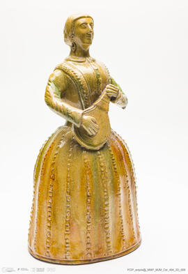 Garrafa: Mulher Tocando Guitarra