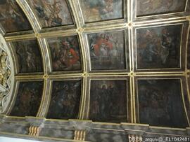 Teto de caixotões – Pintura